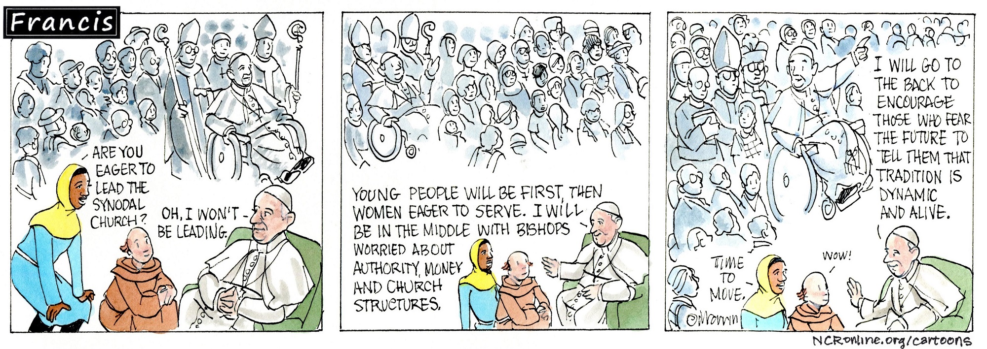 Francis, the comic strip: Is Francis eager to lead the synodal church?