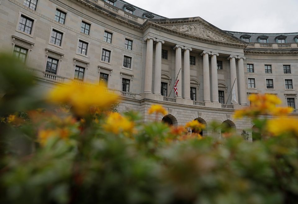 Flowers are seen in front of the headquarters of the Environmental Protection Agency May 10 in Washington. (CNS/Reuters/Andrew Kelly) Flowers are seen in front of the headquarters of the Environmental Protection Agency May 10 in Washington. (CNS/Reuters/Andrew Kelly)