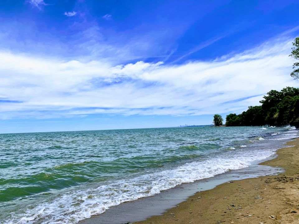 The once-clear waters along Lake Erie's shores are threatened by periodic toxic algae blooms. (Christina Randazzo)