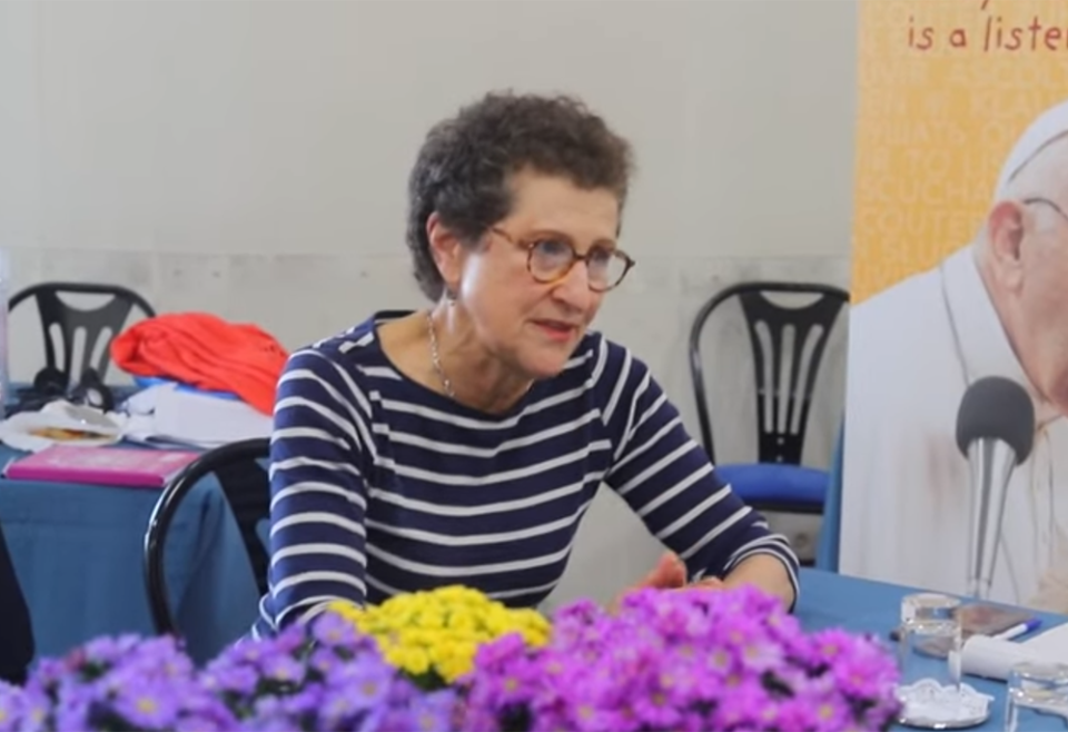Susan Pascoe, pictured in a Vatican synod video (NCR screenshot/YouTube/Synod-va) Susan Pascoe, pictured in a Vatican synod video (NCR screenshot/YouTube/Synod-va)