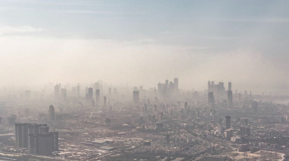 Smog hangs over Mumbai, India. (Abhay Singh/Unsplash)
