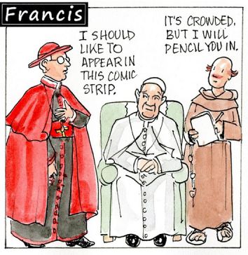 Francis, the comic strip: Someone wants to appear in the comic strip!
