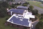 Immaculate Conception Church installed more than 400 rooftop solar panels on several buildings of its campus in Hampton, Va., in 2019. (CNS photo/courtesy Immaculate Conception Church)