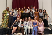 Global Citizenship Fellows met virtually for nine months, then in person at the International Association of Jesuit Universities 2022 Assembly Aug. 3-6 at Boston College. The cohort included 31 students from 19 institutions in 16 countries. (Channing Lee)