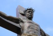 A sculpture of the Crucifixion at Regis University in Denver (Dreamstime/Rsheya)